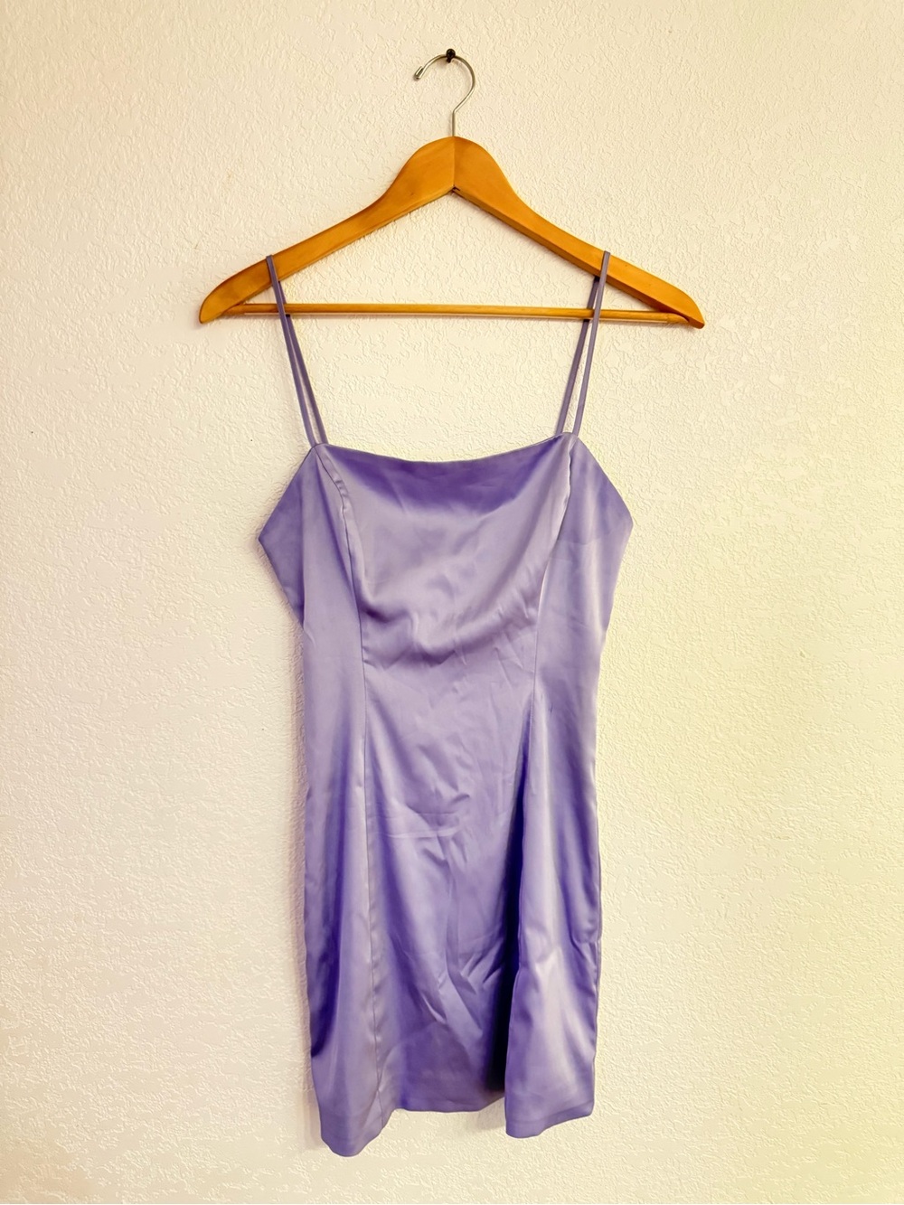 Sunday Best Lavender Satin Slip Dress